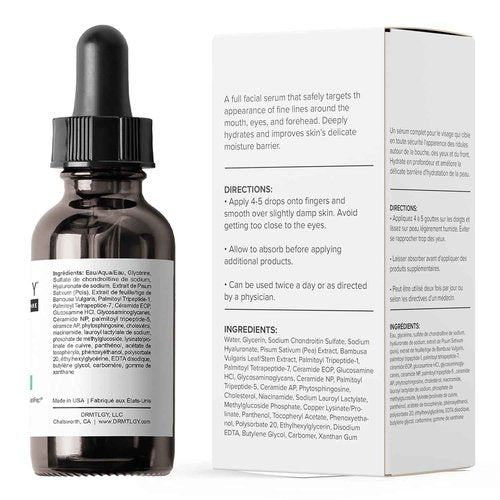 DRMTLGY Needle-less Serum - Anti-Aging Serum for Fine Lines & Wrinkles - Niacinamide with Potent Blend of Hyaluronic Acid, Peptides & Ceramides, 1 fl oz