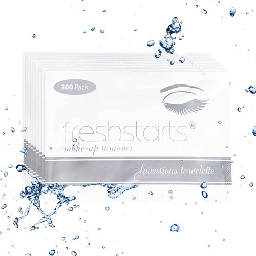Freshends Flushable Individually Wrapped Wipes – 300 Bulk Pack Luxurious Towelettes, Guest Bathroom Essentials for Weddings, Restaurants, Bars & Clubs – Gray, Travel-Size, Disposable
