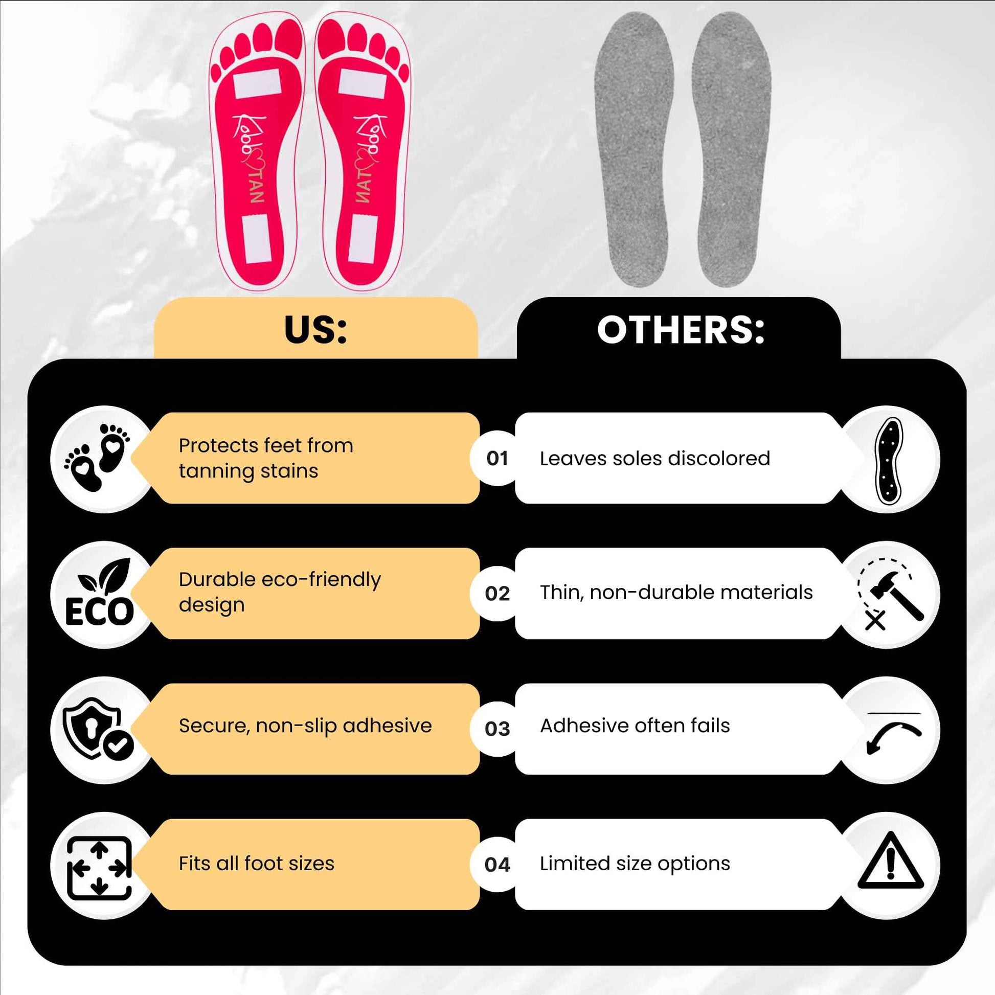 180 Pairs(360feets)Spray Tan Feet Pads Disposable & Economic Pink Feet pads for Spray tanning,Use in Tanning booth,Sunless Tanning at Home or Beauty Salon-Non Slip-Comfortable-Hygienic-Ultra Bronzing