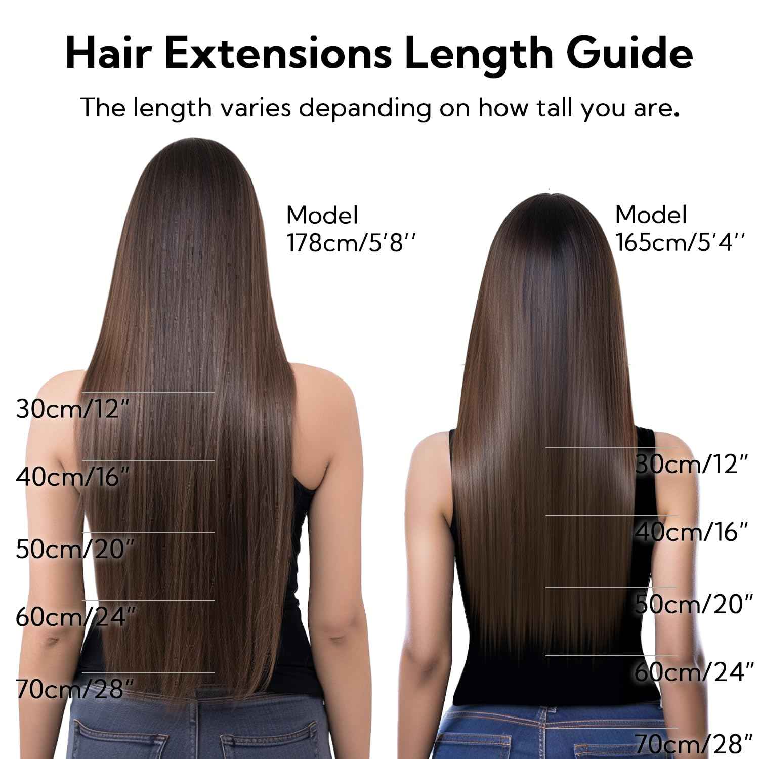 HOTBANANA Human Hair Clip in Hair Extensions, 2 Dark Brown 120g Clip in Hair Extensions Real Human Hair Straight Remy Hair Clip in Hair Extensions 22 Inch 7pcs