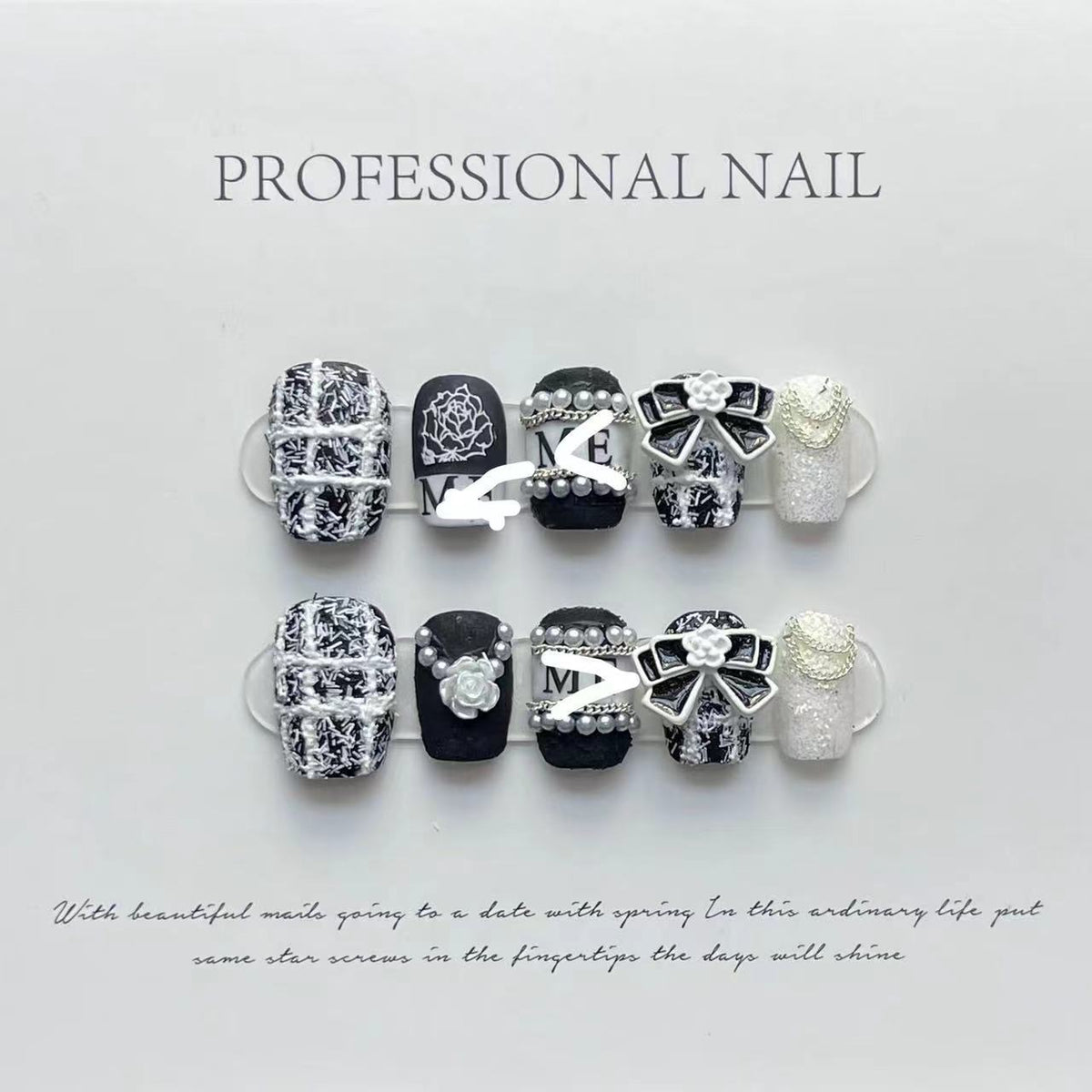 Press-On Nail Kit with Glue - Multiple Sizes & Designs