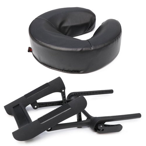 Master Massage Face Cradle, Cresent, Black