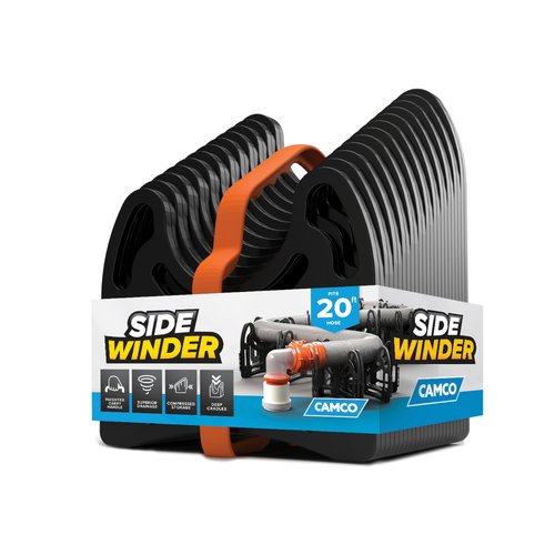 Camco Rhino RV Sewer Hose Kit - Includes RhinoFLEX 20-ft Sewer Hose & Sidewinder 20-ft Sewer Hose Support - Superior RV Tank Dumping (39799)
