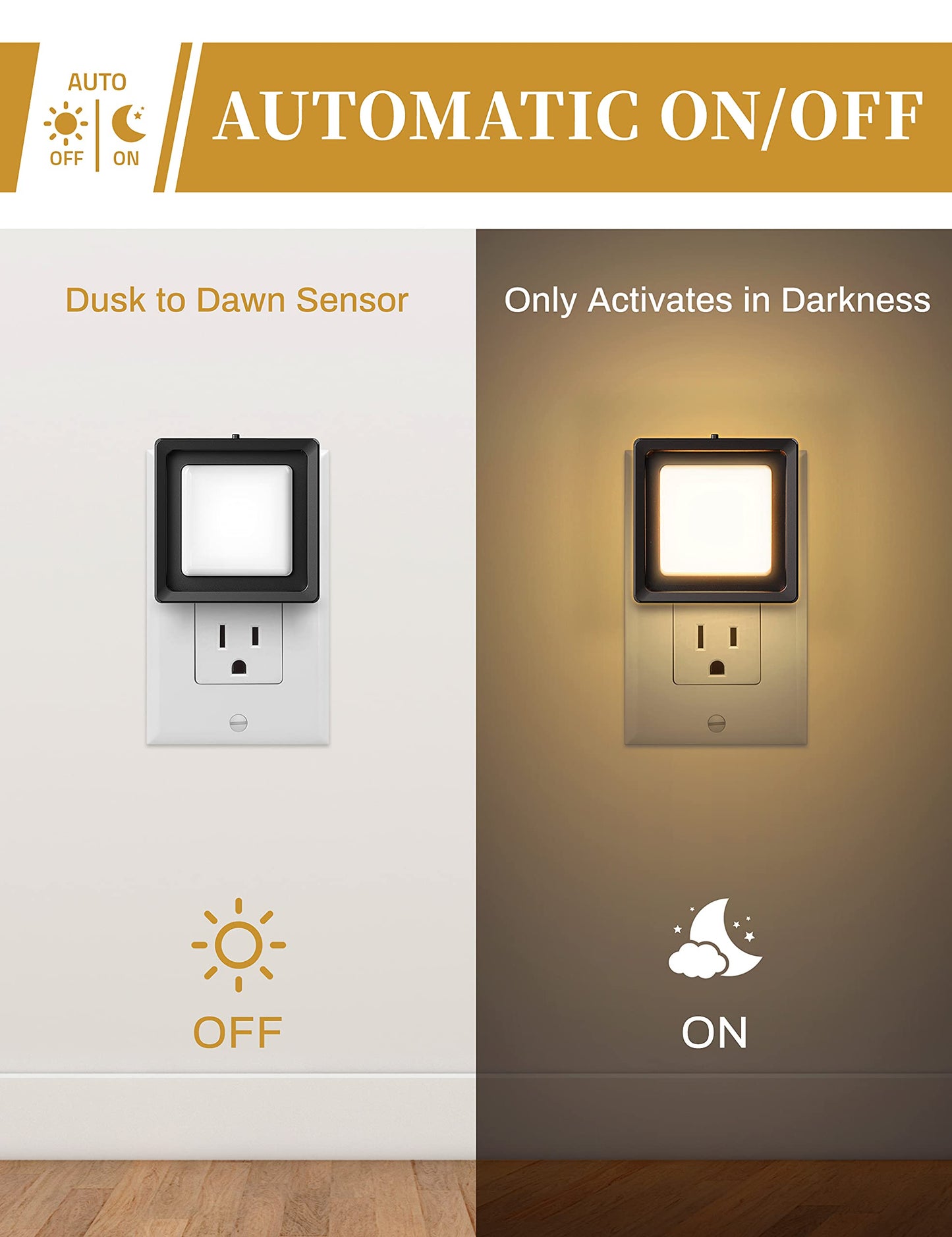 LED Night Light, DORESshop Night Lights Plug Into Wall [4 Pack] with Dusk-to-Dawn Sensor, Dimmable Nightlights, Adjustable Brightness for Bathroom, Hallway, Bedroom,Kids Room,Stairway,Soft White 3000K