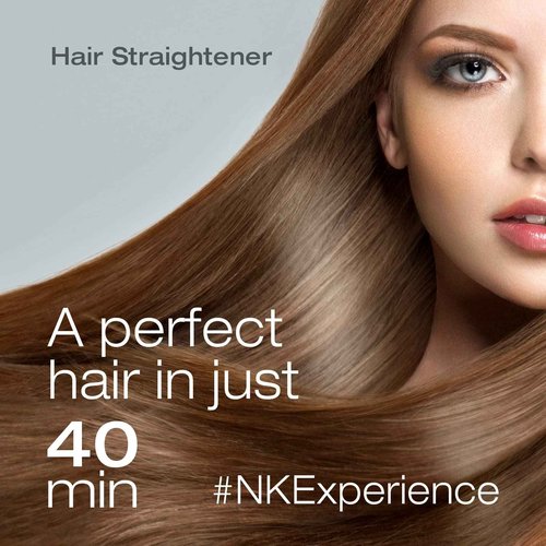 NK Professional Care Keratin Hair Straightening Treatment for All Hair Type, Nourishes, Reconstructs, and Smooths Hair, 450ml, 15oz