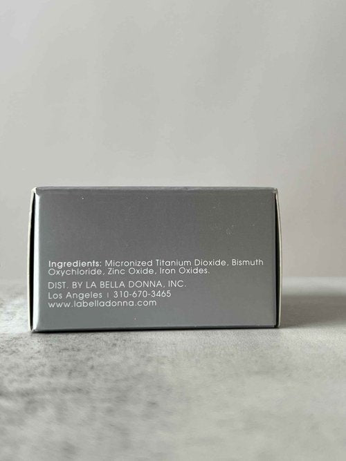 La Bella Donna Loose Mineral Foundation, Non-Chemical SPF50, Only 4 Ingredients, Reef-Safe, Non-Nano, Natural Mineral Makeup with Sun Protection | 10g | Crema