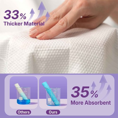 Serenorch 100% Cotton Disposable Face Towels, Soft Cotton Tissue for Sensitive Skin, Daily Cleansing & Makeup Removal, Hanging Facial Dry Wipe