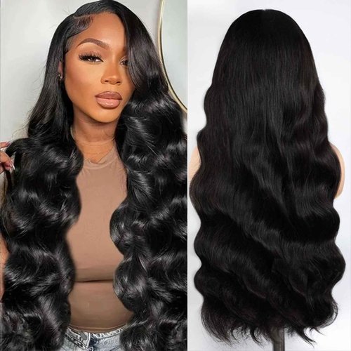 IWISH 5x5 Closure Wigs Human Hair Body Wave Wigs for Women 180 Density HD Lace Braizilian Virgin Hair Pre Plucked Bleached Knots 20 Inch