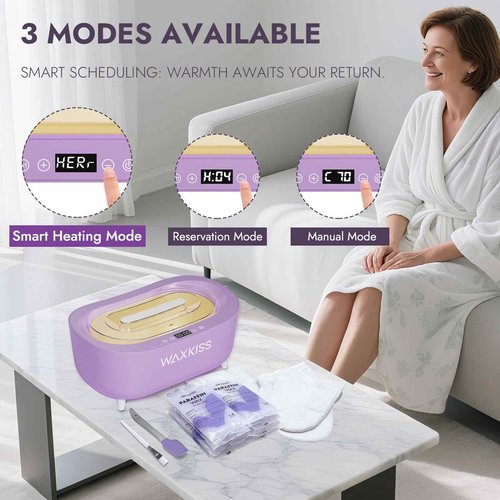 Waxkiss Intelligent Paraffin Wax Machine for Hands & Feet,Paraffin Wax Warmer for Professional Spa (B)