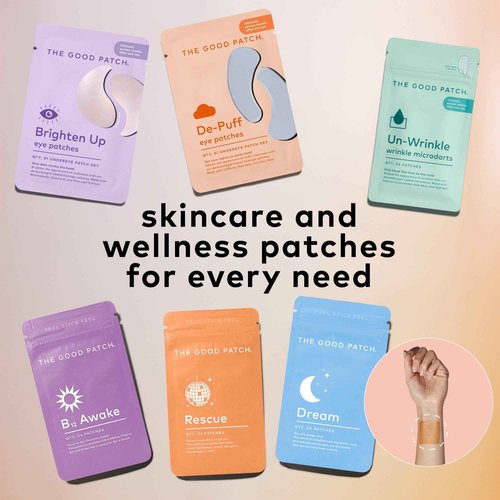 The Good Patch Un-Wrinkle Microdart Anti Wrinkle Patches for Crow’s Feet and Between Eyes, Made with Sodium Hyaluronate, Aloe Vera, Peptides, Clinically Proven (24 Total Microdart Patches)