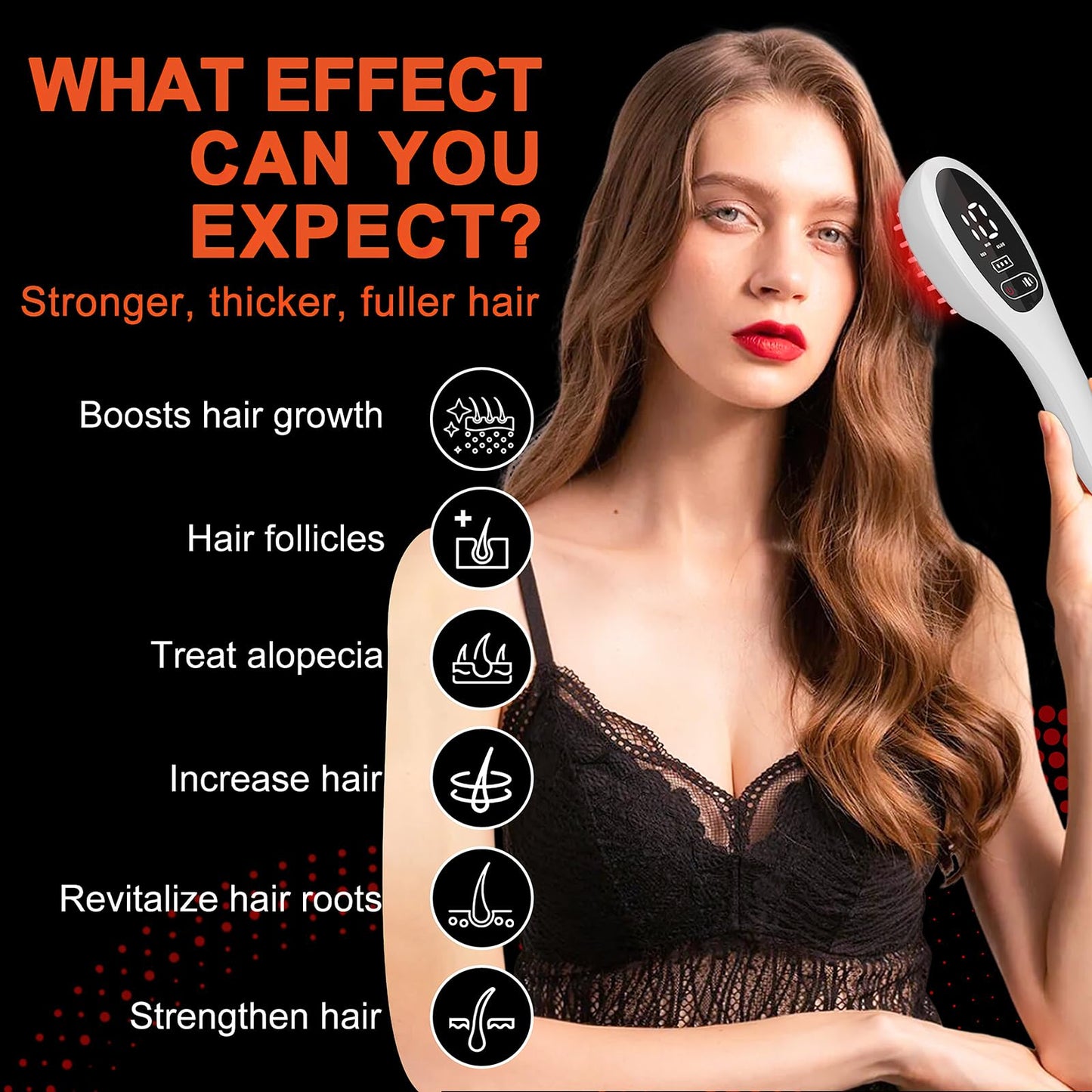 Laser Therapy Hair Growth Comb, Red Light Therapy, Low Level Laser Therapy To Promote Hair Growth in Women and Men