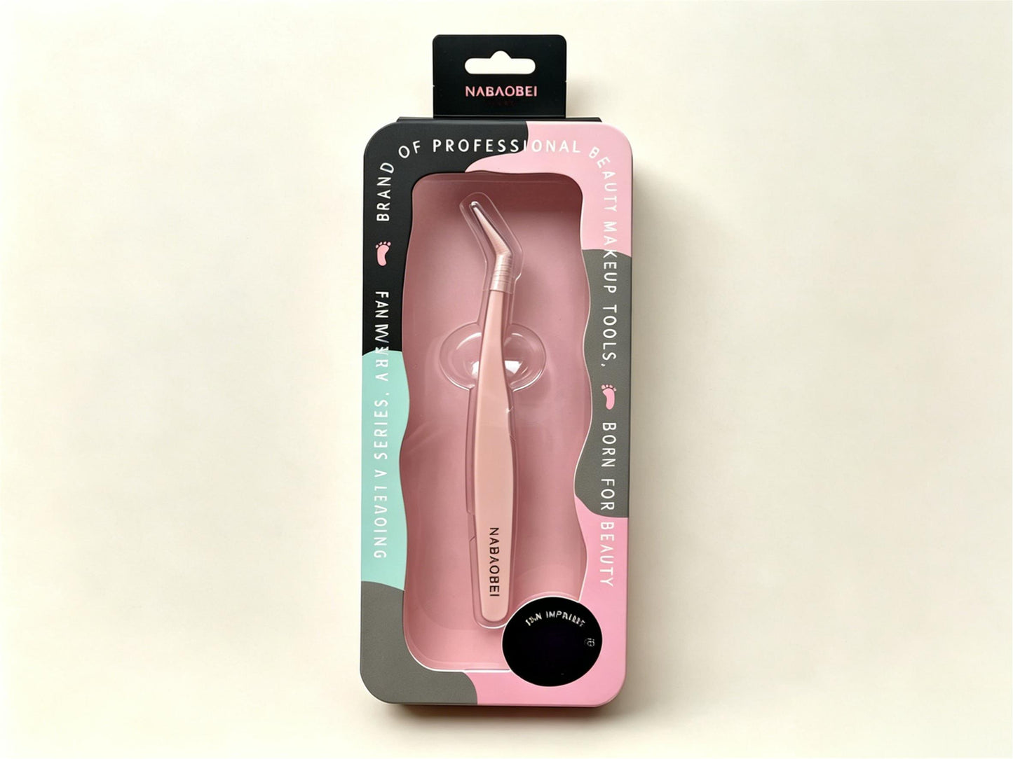 Non-Stick Teflon Lash Tweezers for Precision Eyelash Extension Application