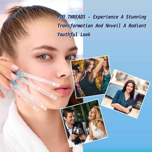 elves pdo threads eye mono - pdo thread lift eyes bullet blunt type, 30G25mm, 40 pieces