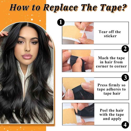 YDDM Tape in Hair Extensions Human Hair Auburn 22 Inch 20pcs 100% Remy Human Hair Straight Invisible Seamless Remy Tape in Hair Extensions for Women(33A#, 22 Inch)