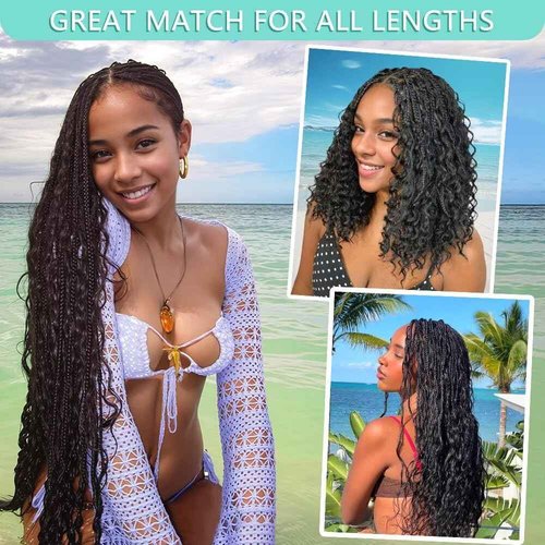 Ombre Braiding Hair Human Braiding Hair for Boho Braids Human Hair 20 Inch 6 Bundles/Pack 150g Deep Wave Bulk Human Hair for Braiding Curly Knotless 12A Brazilian Virgin Ombre Balayage 4/27