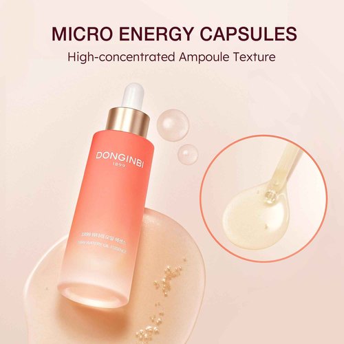 Donginbi Red Ginseng 1899 Watery Oil Essence - Glowing Face Oil, Skin Barrier Repair & Firming Moisturizer, Korean Red Ginseng Essence, Skin Care Gifts for Women, 1.01 floz