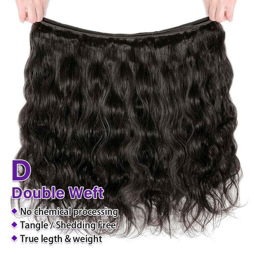 Olsmkis Body Wave Bundles Human Hair 20 22 24 Inch 3 Bundles Human Hair 300g 100% Unprocessed Brazilian Virgin Raw Hair Extensions for Women Natural Black Weave Bundle