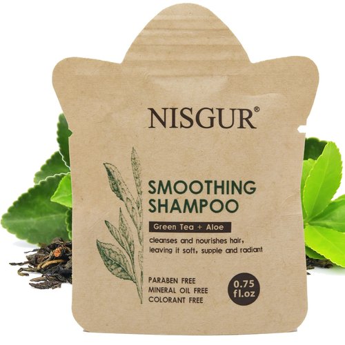 NISGUR Bulk Shampoo 0.75 oz 200 Pack Non Plastic Travel Size Shampoo Paper Pouch