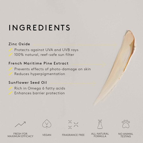 NUORI Mineral Defence Sunscreen| Broad Spectrum SPF 30, UVA/UVB Protection, All Natural Skincare, 50 ml / 1.7 fl oz