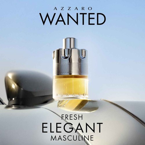 Azzaro Wanted Eau de Toilette - Woody, Citrus & Spicy Men's Cologne with Cardamom, Lemon, Vetiver - Travel Size, 1.6 oz