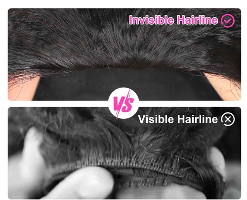 BGM GIRL Kinky Straight 3 in 1 Half Wig Human Hair Glueless Wear and Go No Lace Flip Over Wig With Adjustable Drawstring 180 Density Natural Look Wig For Women 18 Inch