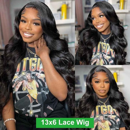 Cikana 30 Inch Lace Front Wigs Human Hair Pre Plucked 180% Density Body Wave Transparent HD 13x6 Lace Frontal Wigs Glueless Body Wave Wig for Women with Baby Hair