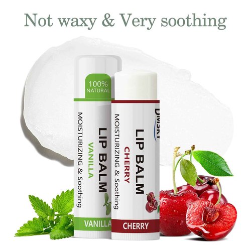 Dmsky Lip Balm Bulk - Fruit Variety Pack, Hydrating for Men, Women, Kids - 0.15 Oz, 360 Count