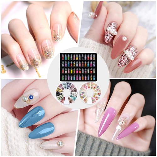 Gel Nail Polish Kit with UV Light LED Dryer Hand Pillow, 24 Colors, Base Top Coat, Nail Art Decorations, Home DIY Starter Manicure Kit