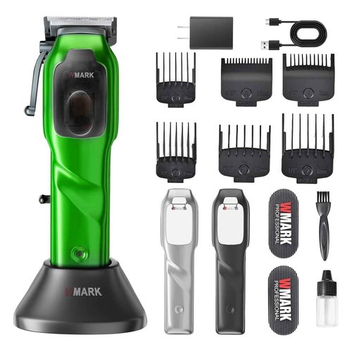 WMARK 2024 NG-9003 High Speed Professional Hair Clipper Microchipped Magnetic Motor 10000 RPM & 5 Levels Adjustable Blades with Charge Stand for Men