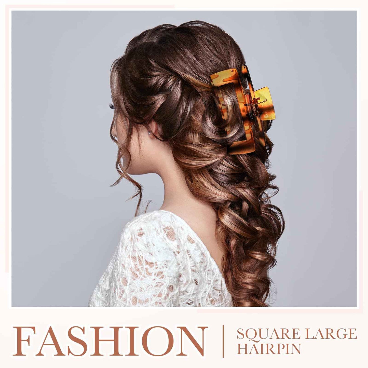 Hoteam 90 Pcs 4.1 Inch Large Hair Claw Clips Bulk Rectangular Big Hair Claws Matte Nonslip Banana Clip Plastic Barrettes for Women Gifts Accessories, 18 Colors