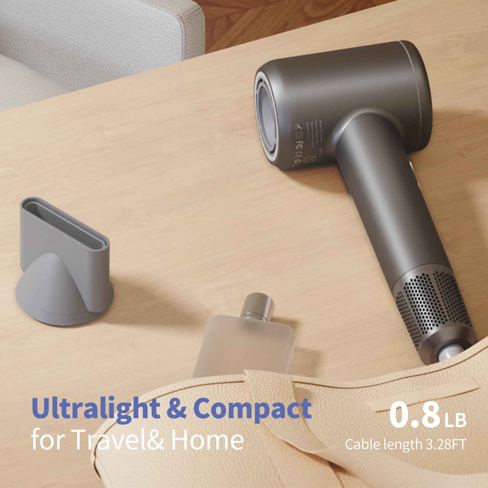 Hair Dryer, Professional High-Speed Blow Dryer 110,000RPM, 300 Millions Negative Ionic Care Hair Dryers for Fast Drying, 1500W Low Noise Thermo-Control Hairdryers with Magnetic Diffuser