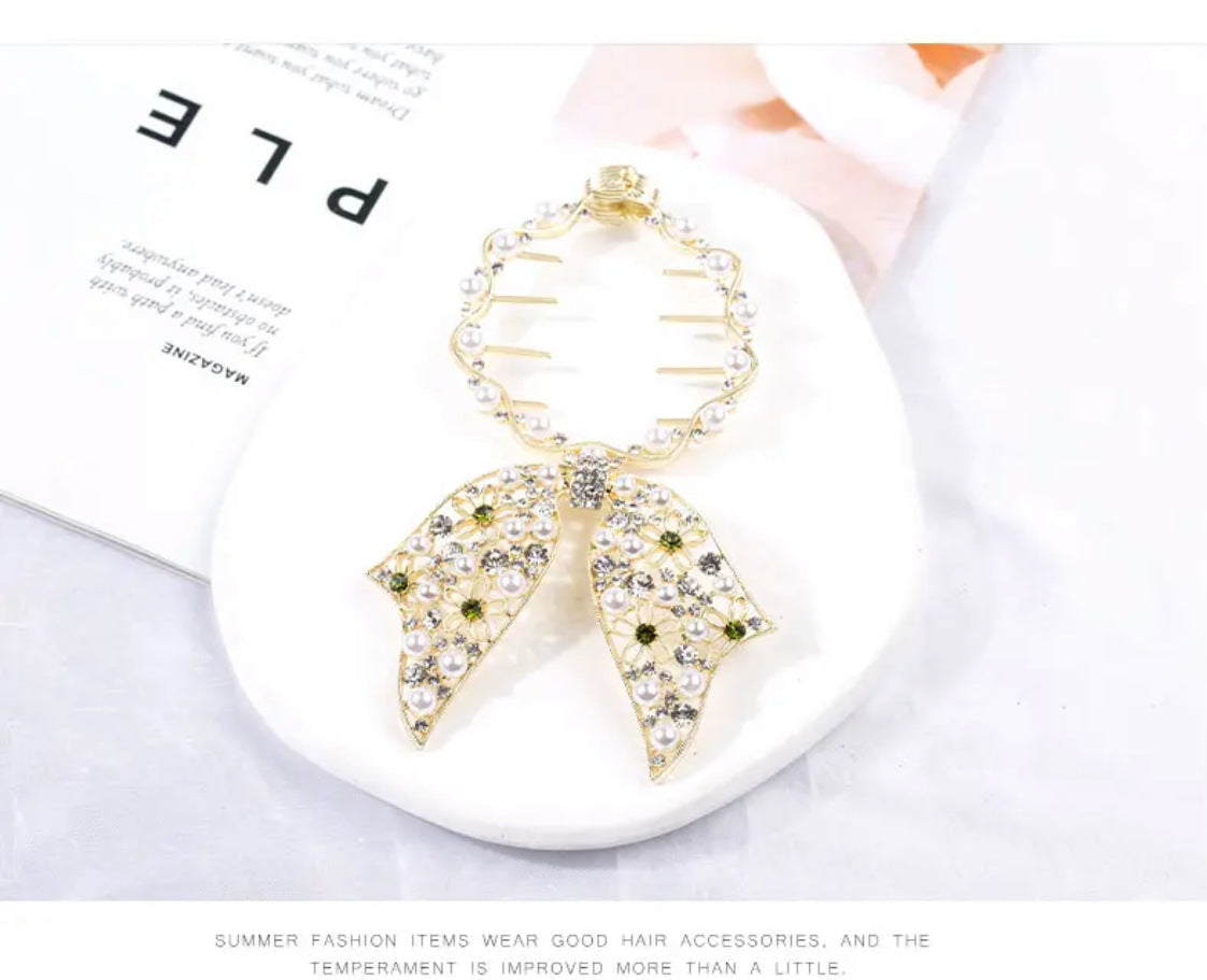 Butterfly Alloy Hairpin - Gold