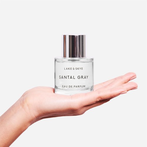 Lake & Skye Santal Gray Eau de Parfum, Long Lasting Fragrance, 1.7 fl oz (50 ml) - Santal, Cardamom, Sandalwood, Earthy, Musk, Vegan, Paraben-Free, Cruelty-Free