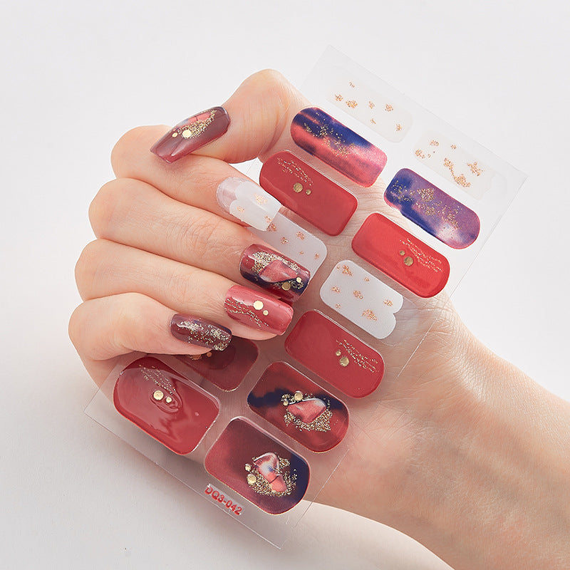 Laser Nail Polish Film Stickers Butterfly Pattern Nail Art Decals