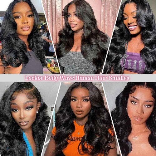 12A Human Hair Bundles 20 18 16 14 Inch Body Wave Bundle Human Hair 400g Brazilian 4 Bundles Sew in Hair 100% Unprocessed Hair Weave Deals Brazilian Quick Weave Natural Black Wavy Hair Extensions