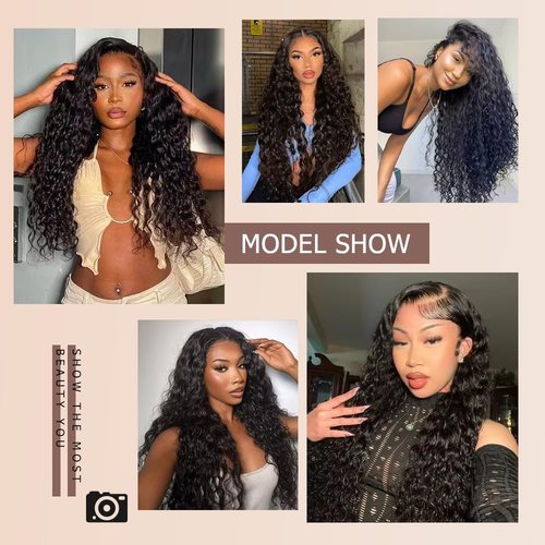 Brazilian Human Hair Bundles 18 20 22 Inch Deep Wave Bundles Human Hair 12A Deep Curly Wave 100% Unprocessed Virgin Hair Weave 3 Bundles Deals Human Hair