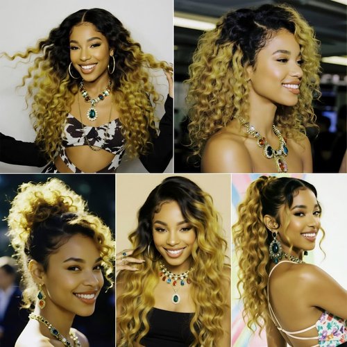 LUMWAV Deep Wave Bundles 24 26 28 Inch 12A Soft And Thick T1B/27 100% Unprocessed Brazilian Remy Curly Human Hair Bundles for Black Women