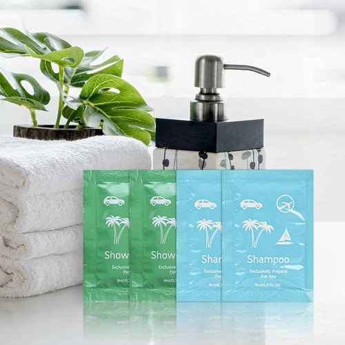 Bulk Hygiene Kits for Homeless ,Travel Size Body Wash and Shampoo Bulk 0.28fl Oz,Travel Size Shower Gel Set，Shampoo Bulk Travel Size ,Hotel Supplies for Guests (0.28fl Oz(Pack of 200), 200, Count)