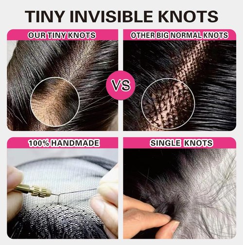 NIKISS 2x6 Skinlike Real HD Lace Closure Only, 0.095mm Ultra-thin Invisible HD Lace Pre Plucked Single Knot Natural Color Body Wave Human Hair Closure 22 Inch