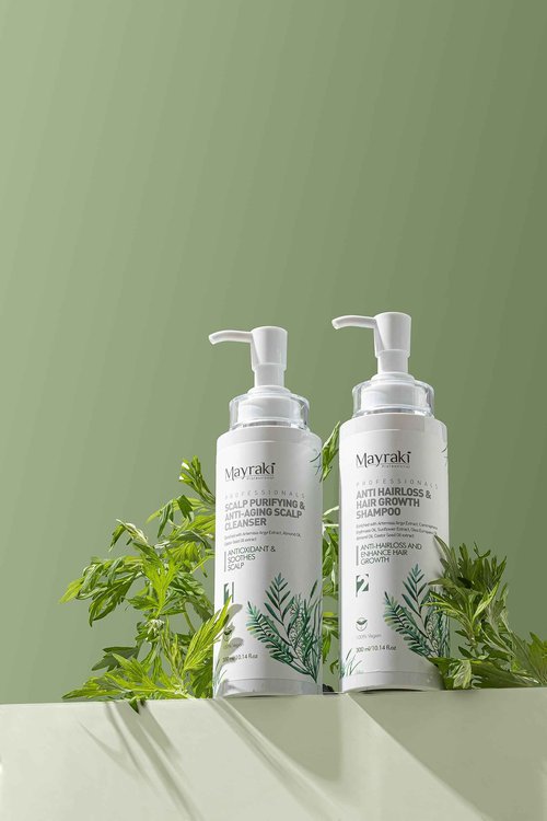 Mayraki Anti Hair Loss & Volumizing Shampoo Kit for Color-Treated Hair |Clarifying Growth Shampoo For Fuller, Thicker Hair | 300 ml | 10.14 fl.oz x2