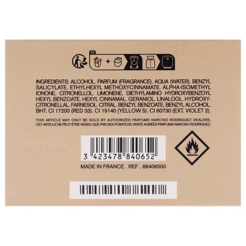 Narciso Rodriguez Narciso Poudree By Narciso Rodriguez for Her Eau De Parfum Spray, 3.0 Ounce, Multi