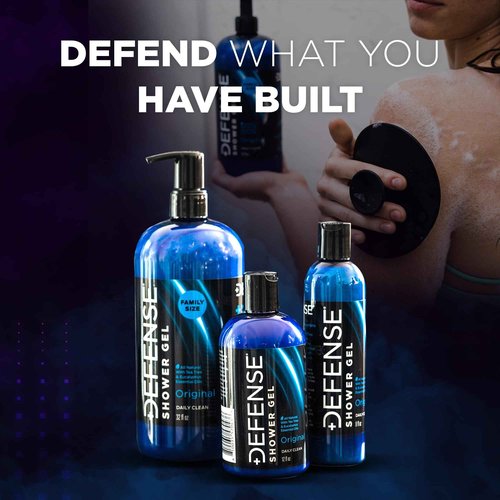 Defense Soap Tea Tree Body Wash | All Natural Organic Shower Soap for Athletes | Odor Control & Skin Fungal Protection for Sports, Post Workout & Recovery - 32 oz (Pack of 2)