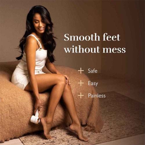 Silk'n Electric Callus Remover - Vacupedi - Foot Callus Remover with Vacuum System and 3 Grinding Discs - Cordless Rechargable Pedicure Tool USB-C - Rose Gold