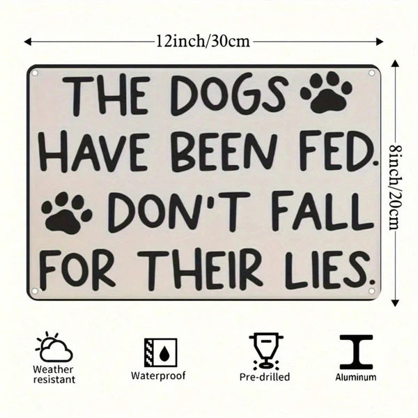 Metal Tin Wall Decoration - 20cm x 20cm Artistic Sign