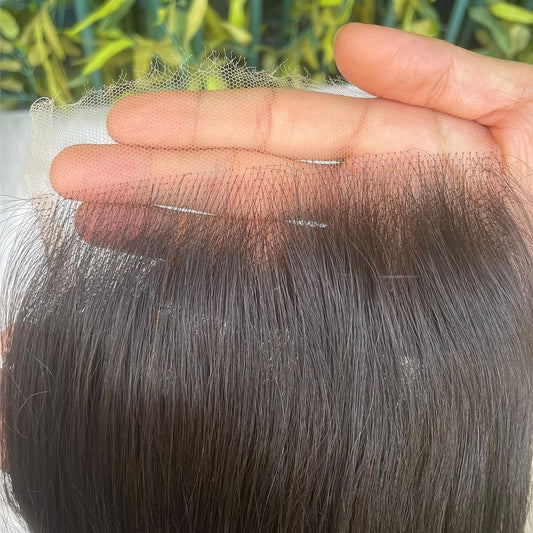 Grand Nature 6x6 HD Lace Closure, Virgin Human Hair Lace Closure Straight, Pre Plucked Natural Hair Line With Bleachable Knots