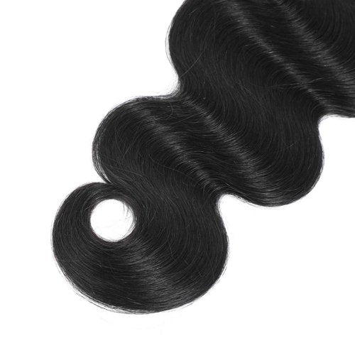 Raw Bundles Human Hair Body Wavy Human Hair Bundles 22 inch Thick Ends No Tangle Shedding 15A Raw Indian Hair Triple Lifespan 3X (Black, 22inch)