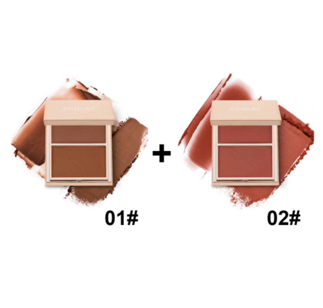 Cream and Powder Blush Duo - Weightless Face Makeup Palette