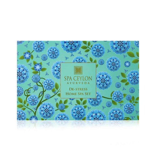 SPA CEYLON De-stress Home Spa Set, Ayurvedic Spa Gift Kit, Natural Pampering Set