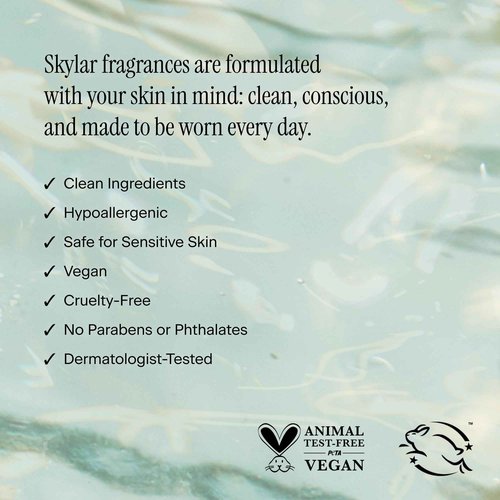 Skylar Isle Escape Eau de Parfum - Hypoallergenic & Clean Perfume for Women & Men, Vegan & Safe for Sensitive Skin - Fresh Perfume with Notes of Bergamot, Cardamom & Sandalwood - 50mL /1.7 Fl oz