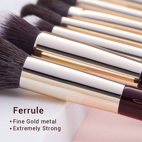 Jessup Makeup Brushes Set Professional Makeup Brush Eyeshadow Blending Powder Foundation Blusher Concealer 25pcs with Cosmetics Storage Box, Zinfandel T285